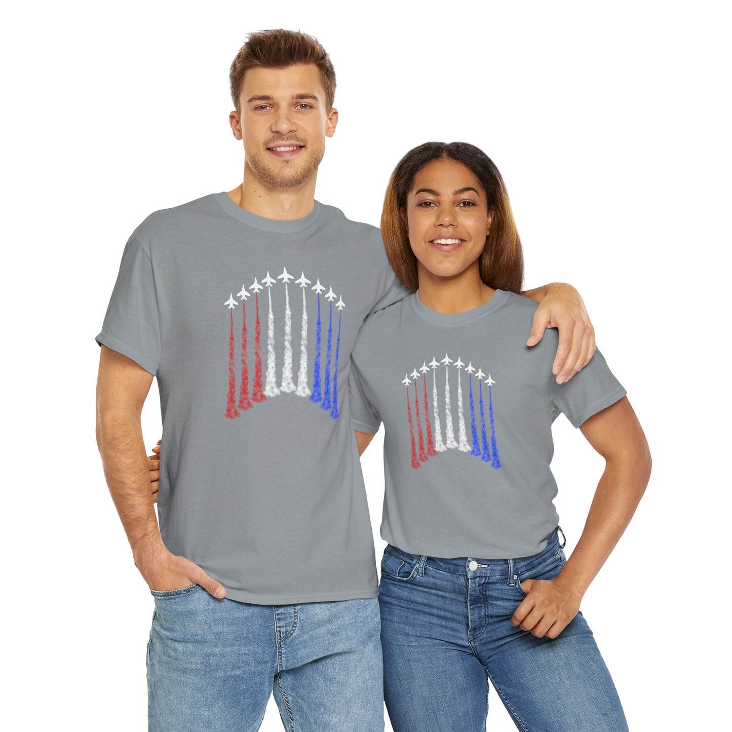 Jet Flyover Shirt Red, White and Blue - Direct to Garmnet