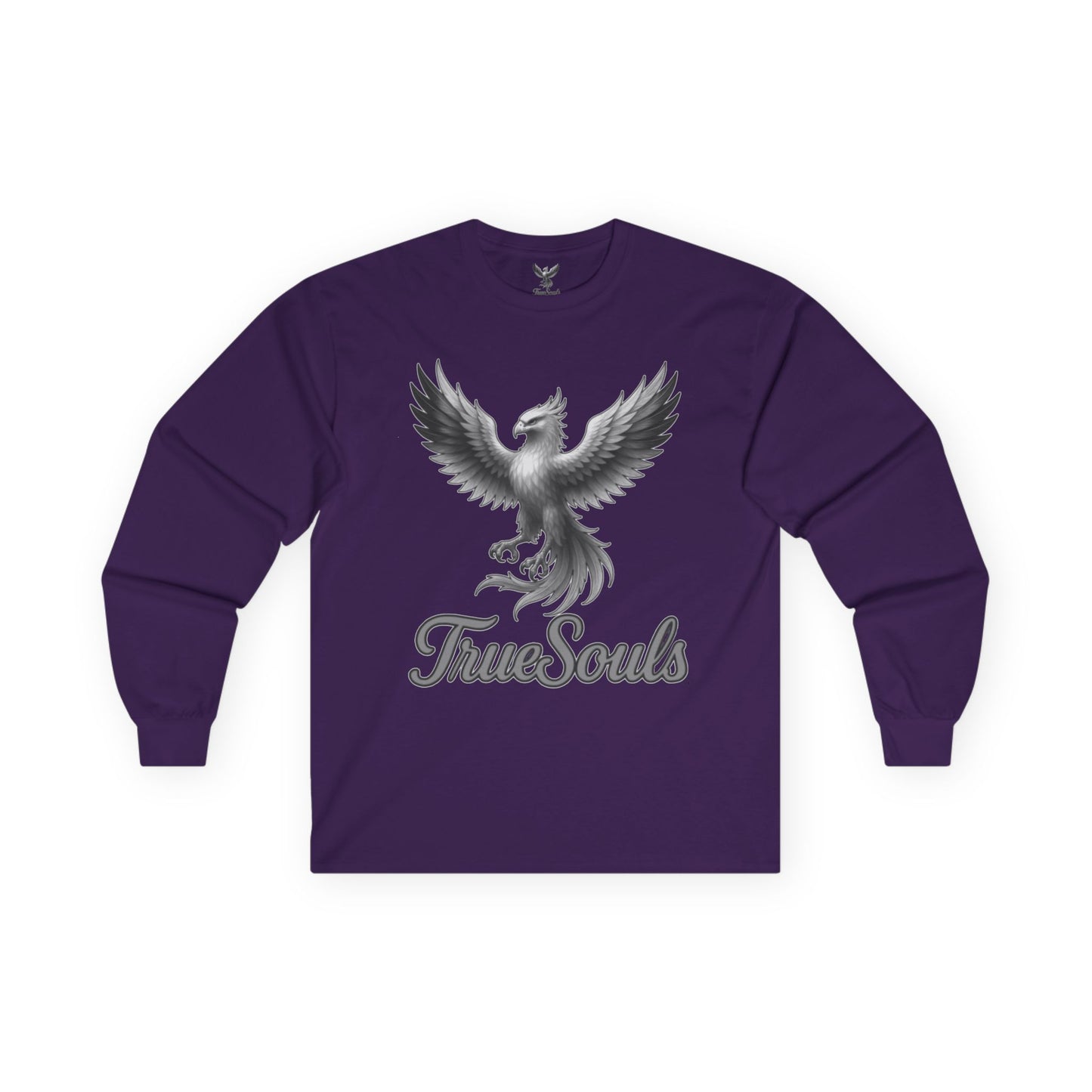True Souls Black and White Phoenix Logo Long Sleeve Tee