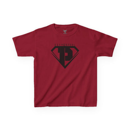 Kids Unisex City of Steel Black Out Heavy Cotton Tee