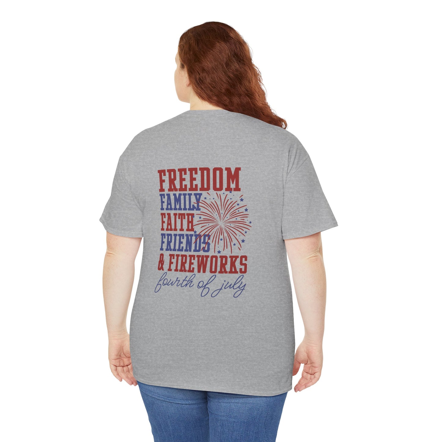 Fourth of July Freedom Tee - Unisex Cotton Shirt for Independence Day - Direct to Garment
