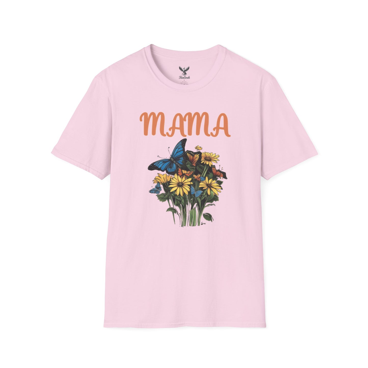 Mama - Flower Bouquet - Unisex Softstyle T-Shirt Graphic