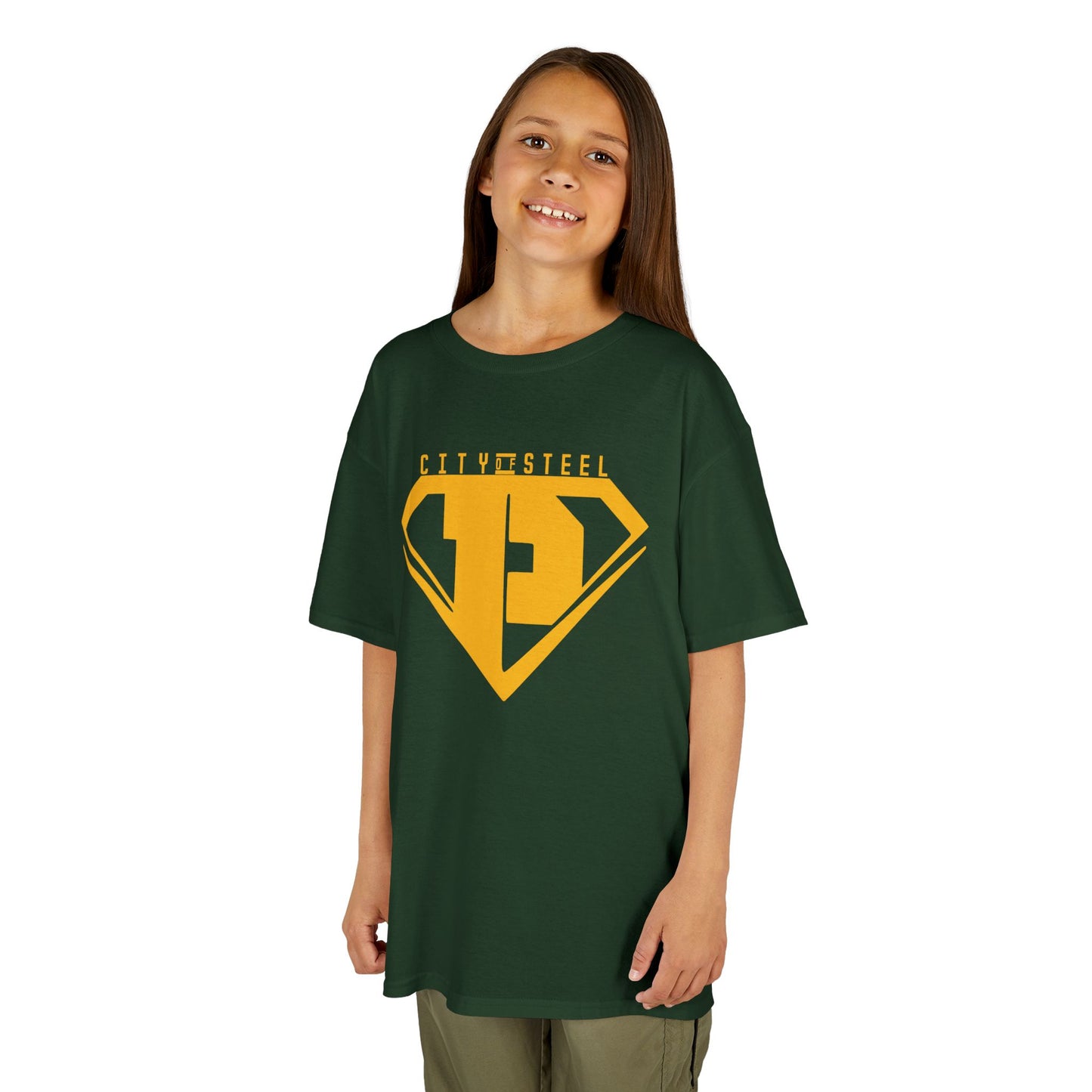 Kids Unisex City of Steel Heavy Cotton Tee