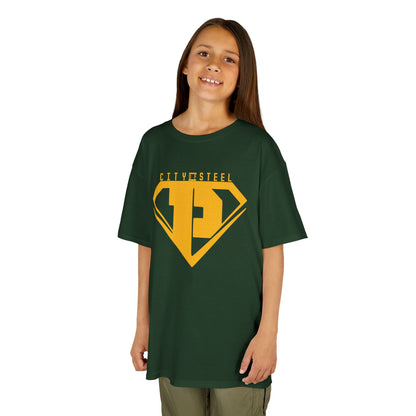 Kids Unisex City of Steel Heavy Cotton Tee