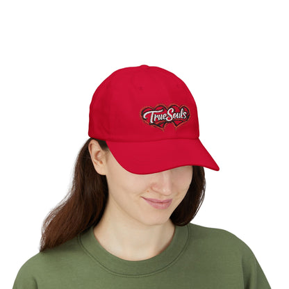True Souls Double Heart Embroidered Baseball Hat