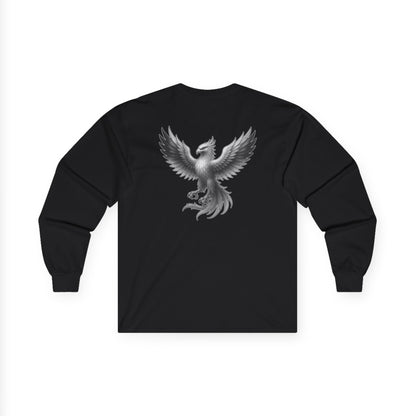 True Souls Black & White Phoenix on Back Long Sleeve Tee