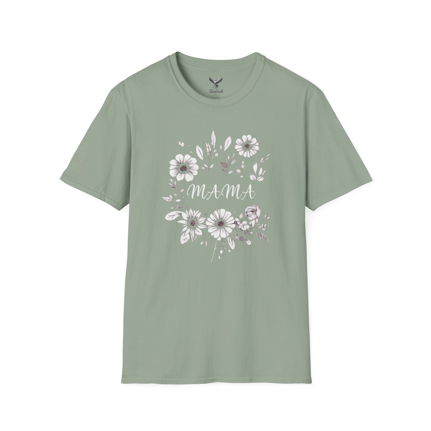 Mama- Flowers - Unisex Softstyle T-Shirt Graphic