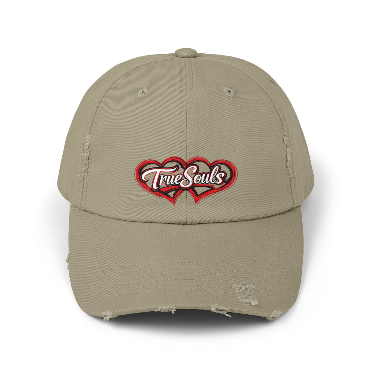 True Souls Double Heart Distressed Hat