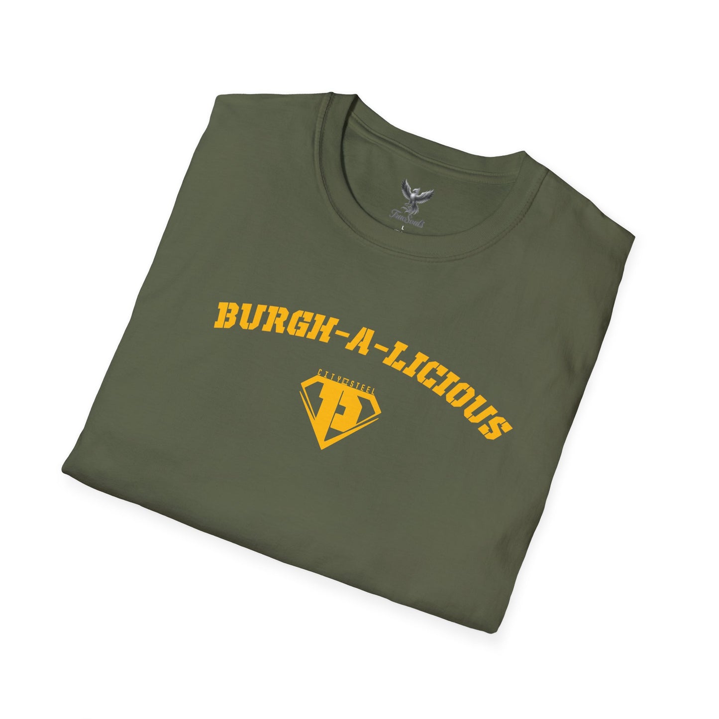 Burgh-A-Licious - City of Steel - Unisex Softstyle T-Shirt Graphic