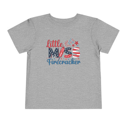 Little Miss Firecracker Toddler Tee- Direct to Garment