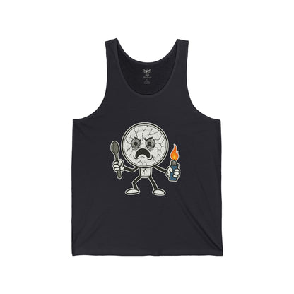 Crack Head - Unisex Jersey Tank - Bold Graphic Tee for Everyday Wear