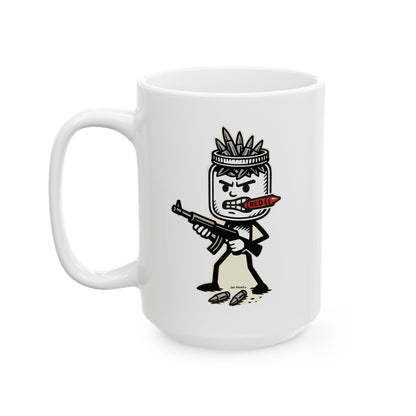 Jar Head - Funny Ceramic Mug - 11oz & 15oz Ceramic Coffee Cup