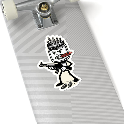 Jar Head Kiss-Cut Stickers - Bold Urban Design for Laptops, Water Bottles, Cars etc.