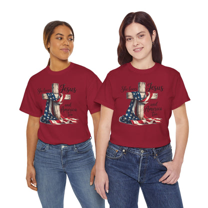 She Loves Jesus and America Too - Direct to Garment