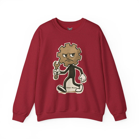 Gear Head - Unisex Crewneck Sweatshirt - Comfortable Stylish Apparel for Everyday Wear