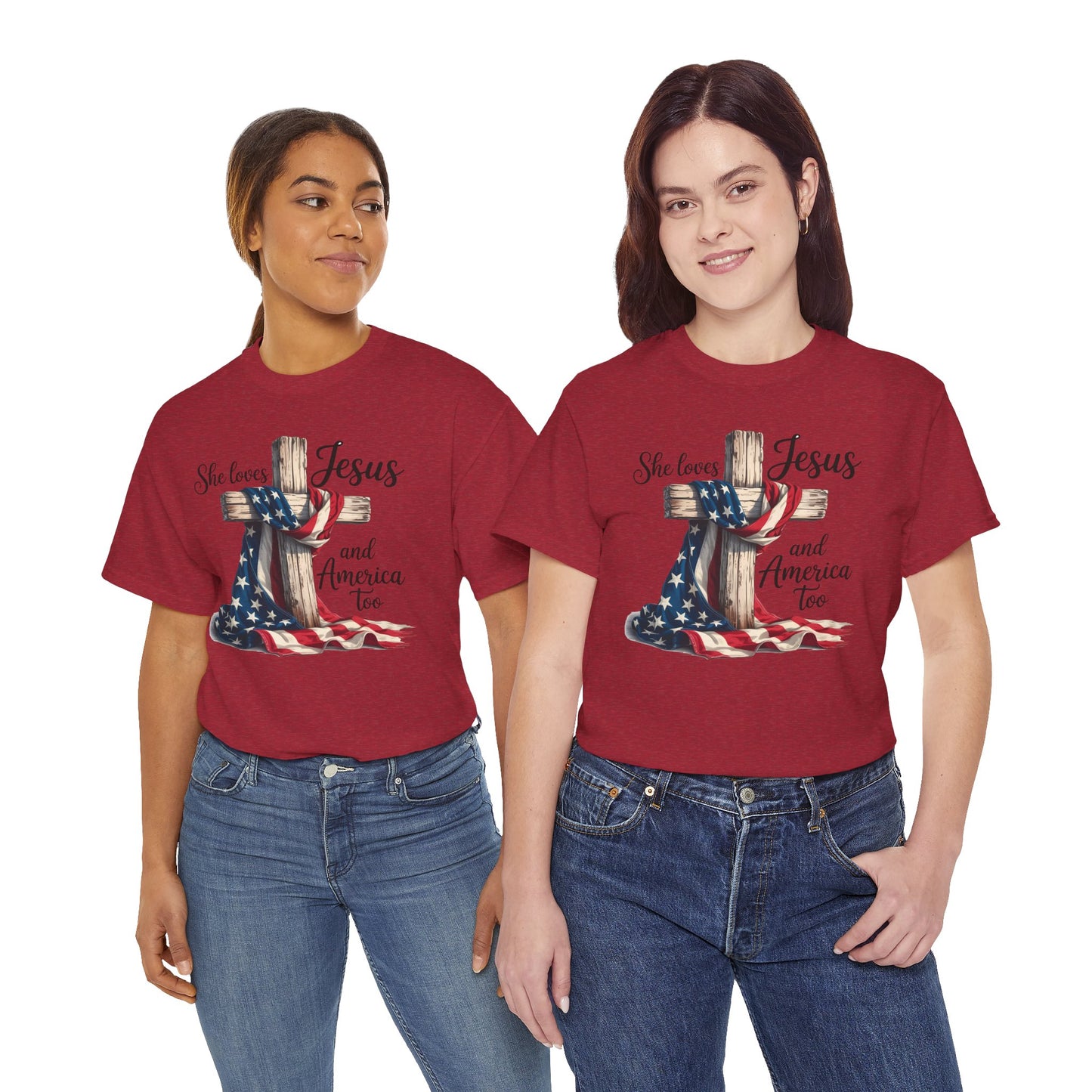 She Loves Jesus and America Too - Direct to Garment