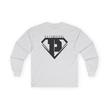 City of Steel Black Out - Long Sleeve Tee - Unisex Ultra Cotton Shirt