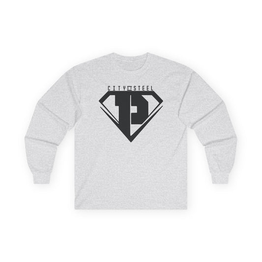 City of Steel Black Out - Long Sleeve Tee - Unisex Ultra Cotton Shirt