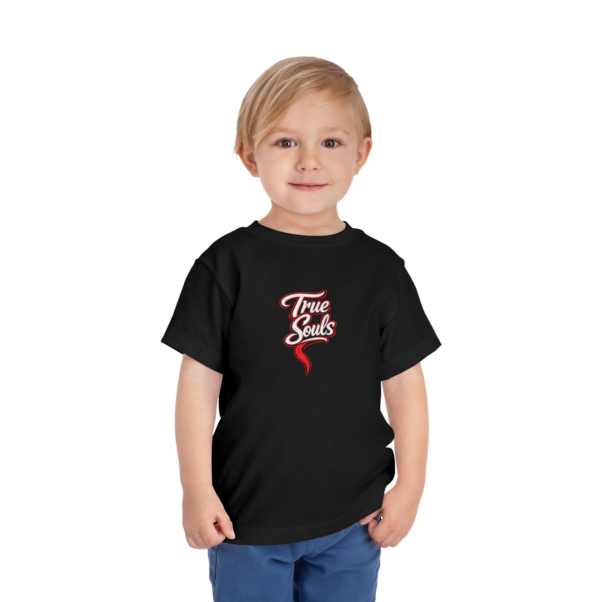 True Souls Toddler Tee — Retro Script Logo Kids T‑Shirt