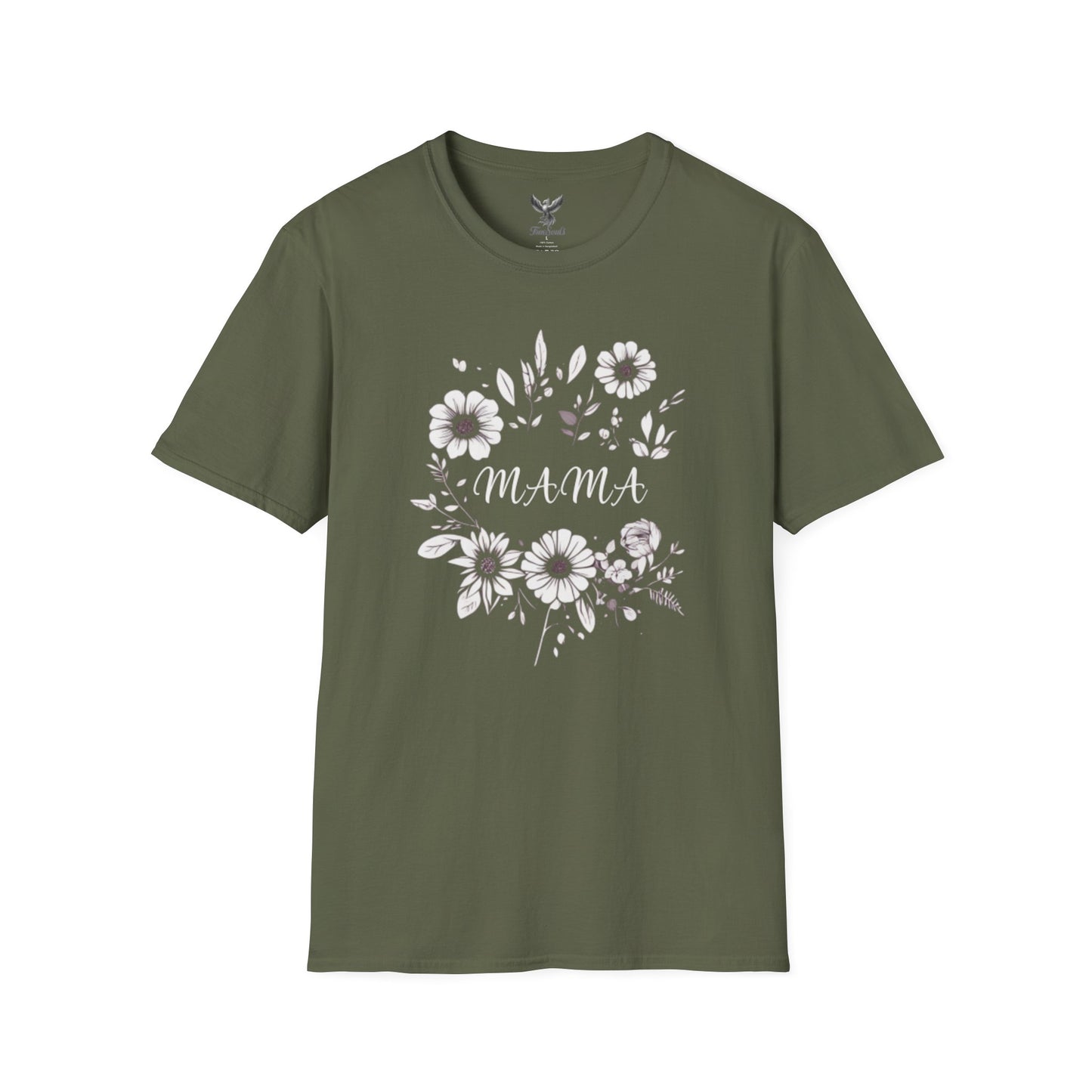 Mama- Flowers - Unisex Softstyle T-Shirt Graphic