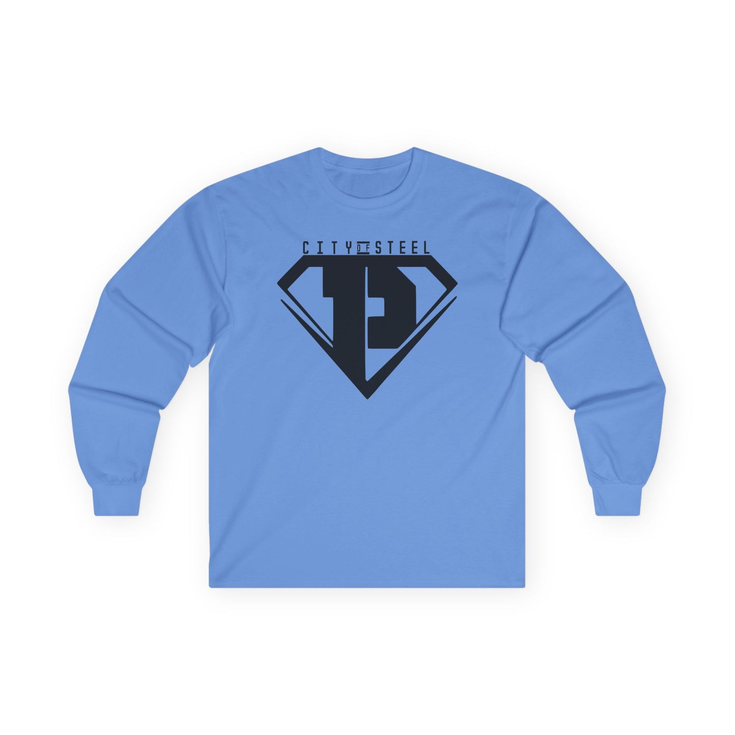 City of Steel Black Out - Long Sleeve Tee - Unisex Ultra Cotton Shirt