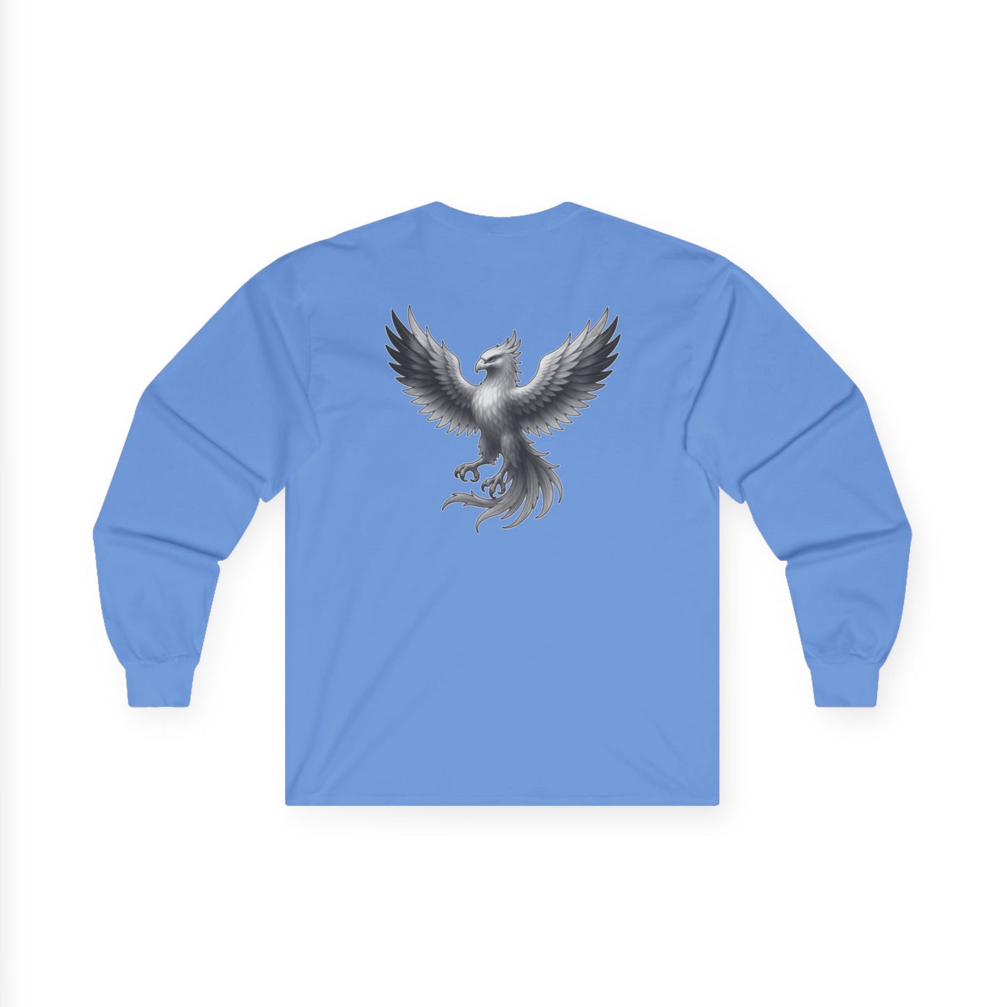True Souls Black & White Phoenix on Back Long Sleeve Tee