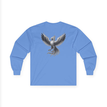 True Souls Black & White Phoenix on Back Long Sleeve Tee