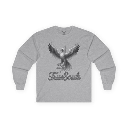 True Souls Black and White Phoenix Logo Long Sleeve Tee