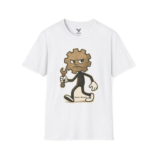 Gear Head - Funny T-Shirt - Unisex Softstyle Tee