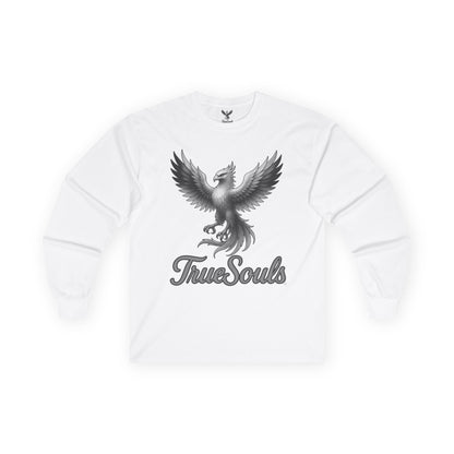 True Souls Black and White Phoenix Logo Long Sleeve Tee