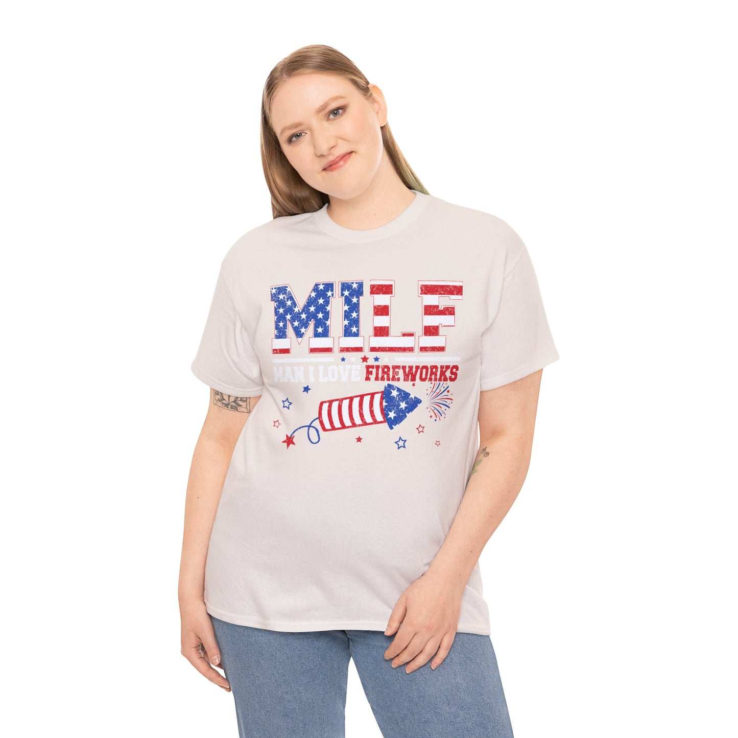 Patriotic MILF Fireworks Tee - Direct to Garment