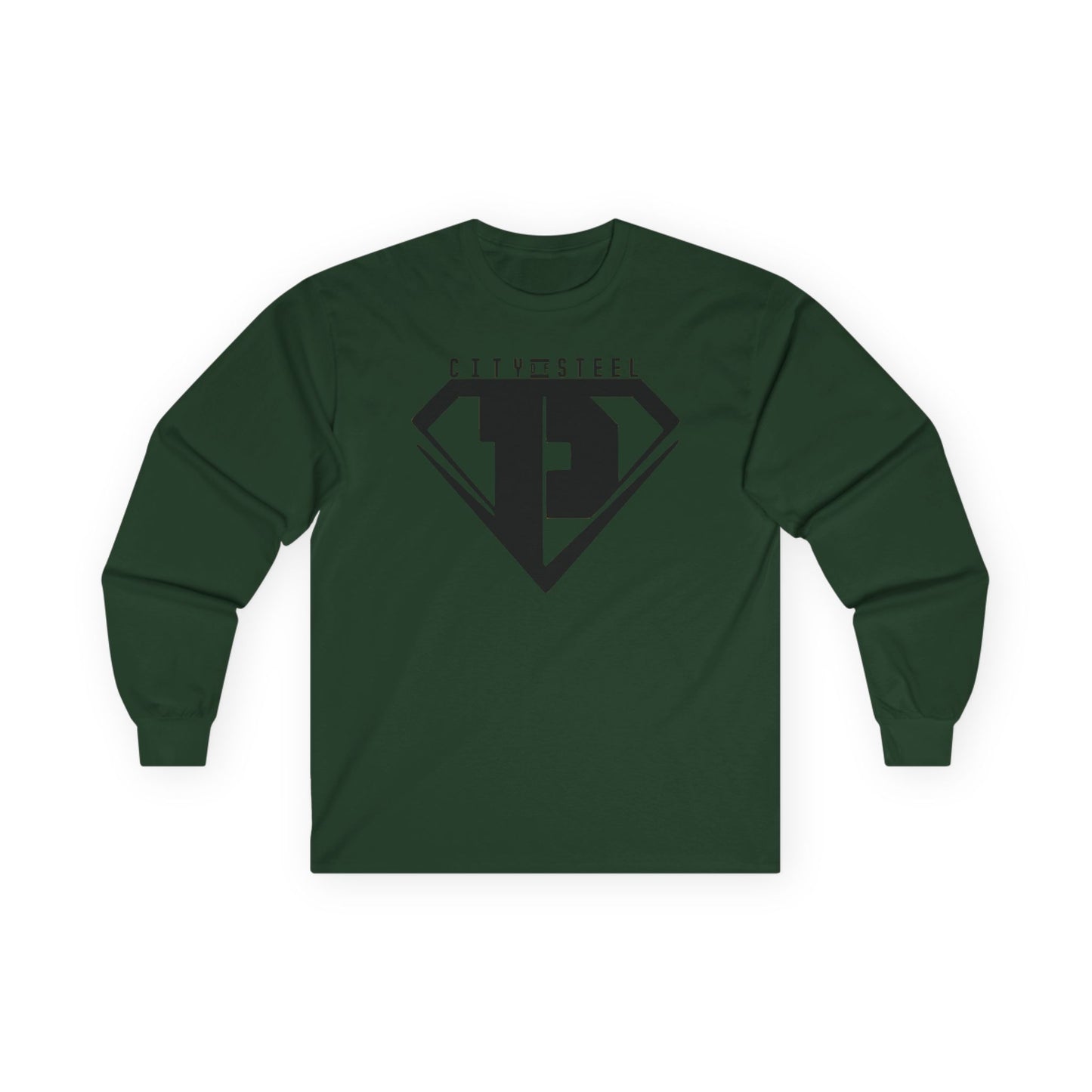 City of Steel Black Out - Long Sleeve Tee - Unisex Ultra Cotton Shirt