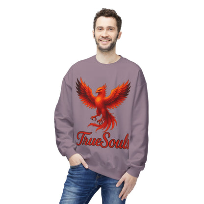 TrueSouls Red Phoenix Crewneck Sweatshirt