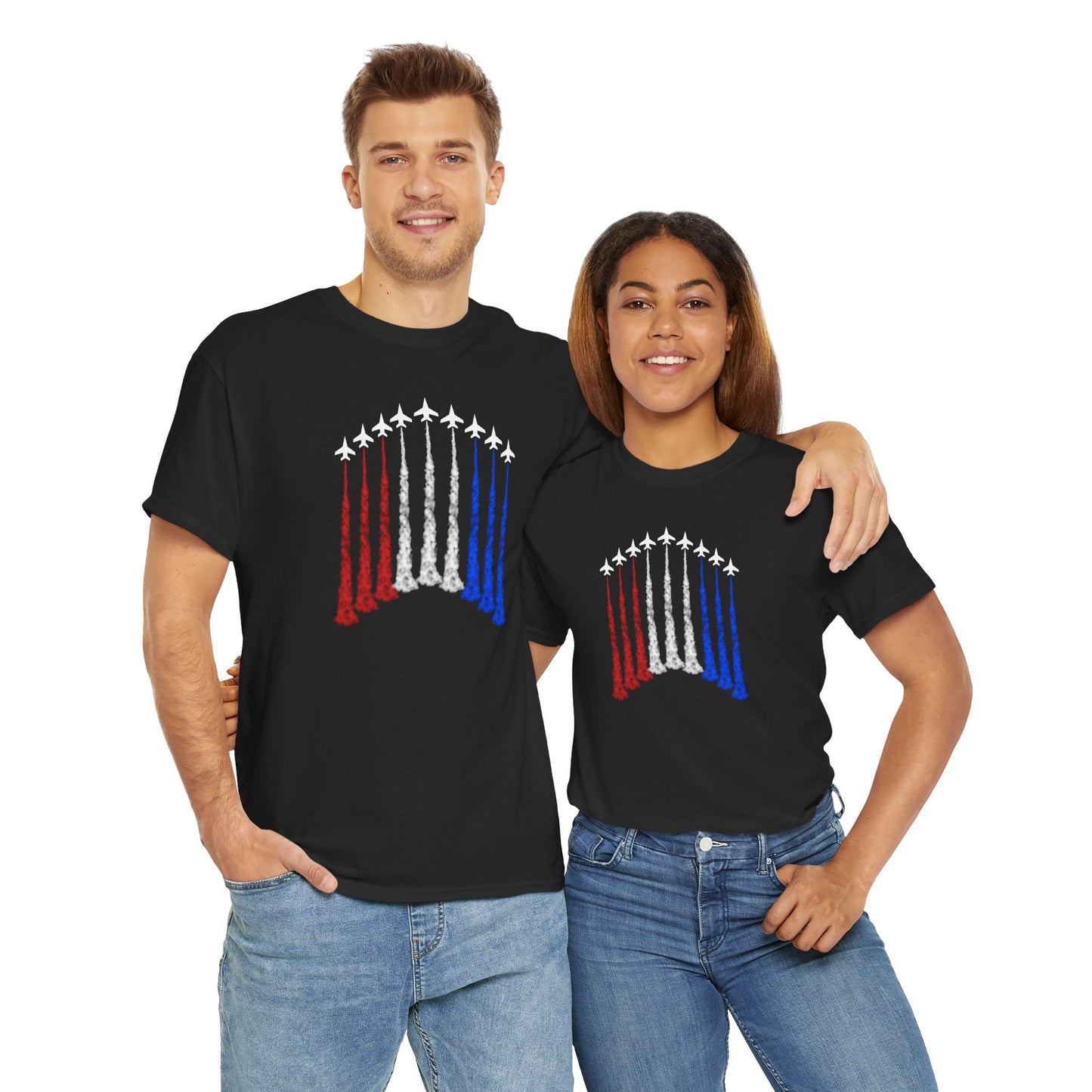 Jet Flyover Shirt Red, White and Blue - Direct to Garmnet