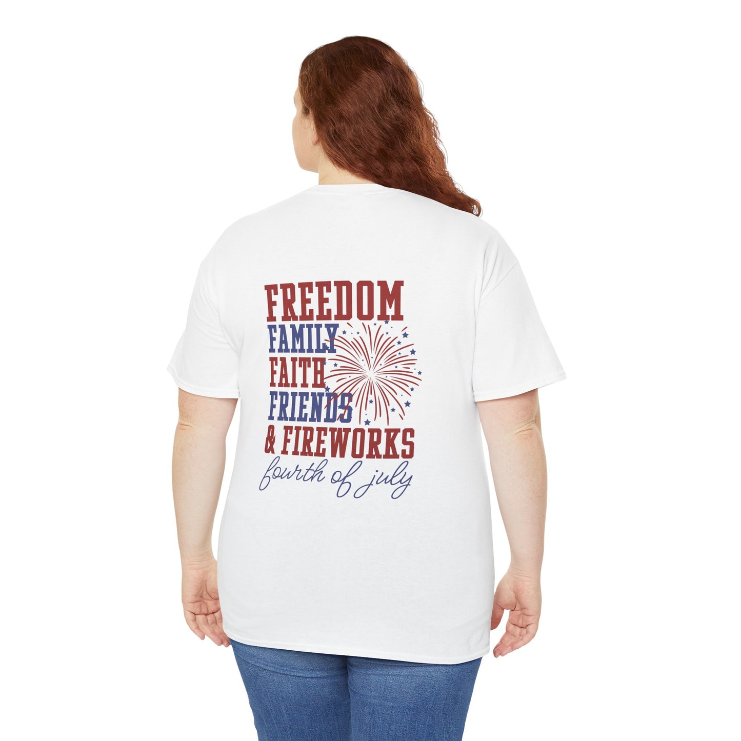 Fourth of July Freedom Tee - Unisex Cotton Shirt for Independence Day - Direct to Garment