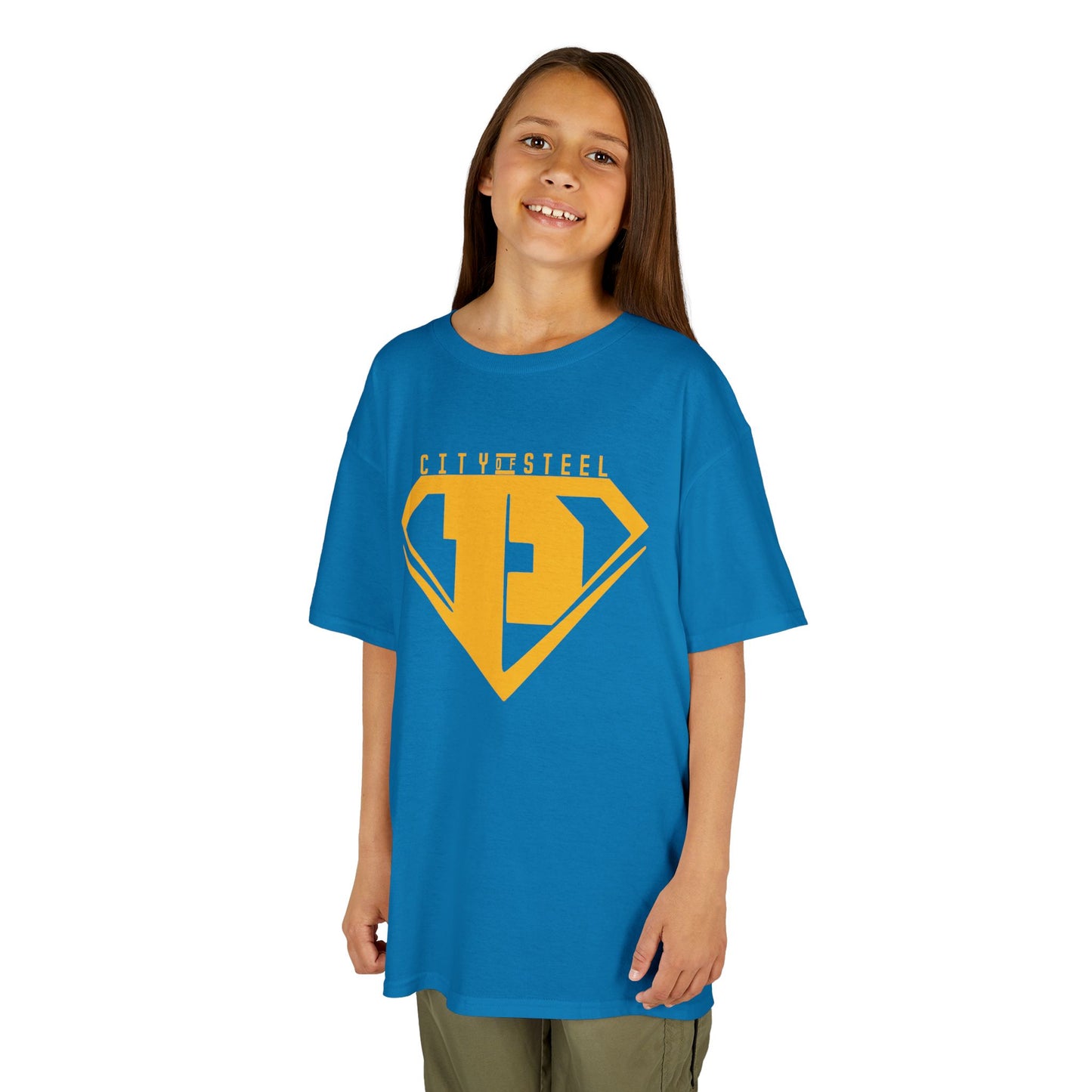 Kids Unisex City of Steel Heavy Cotton Tee