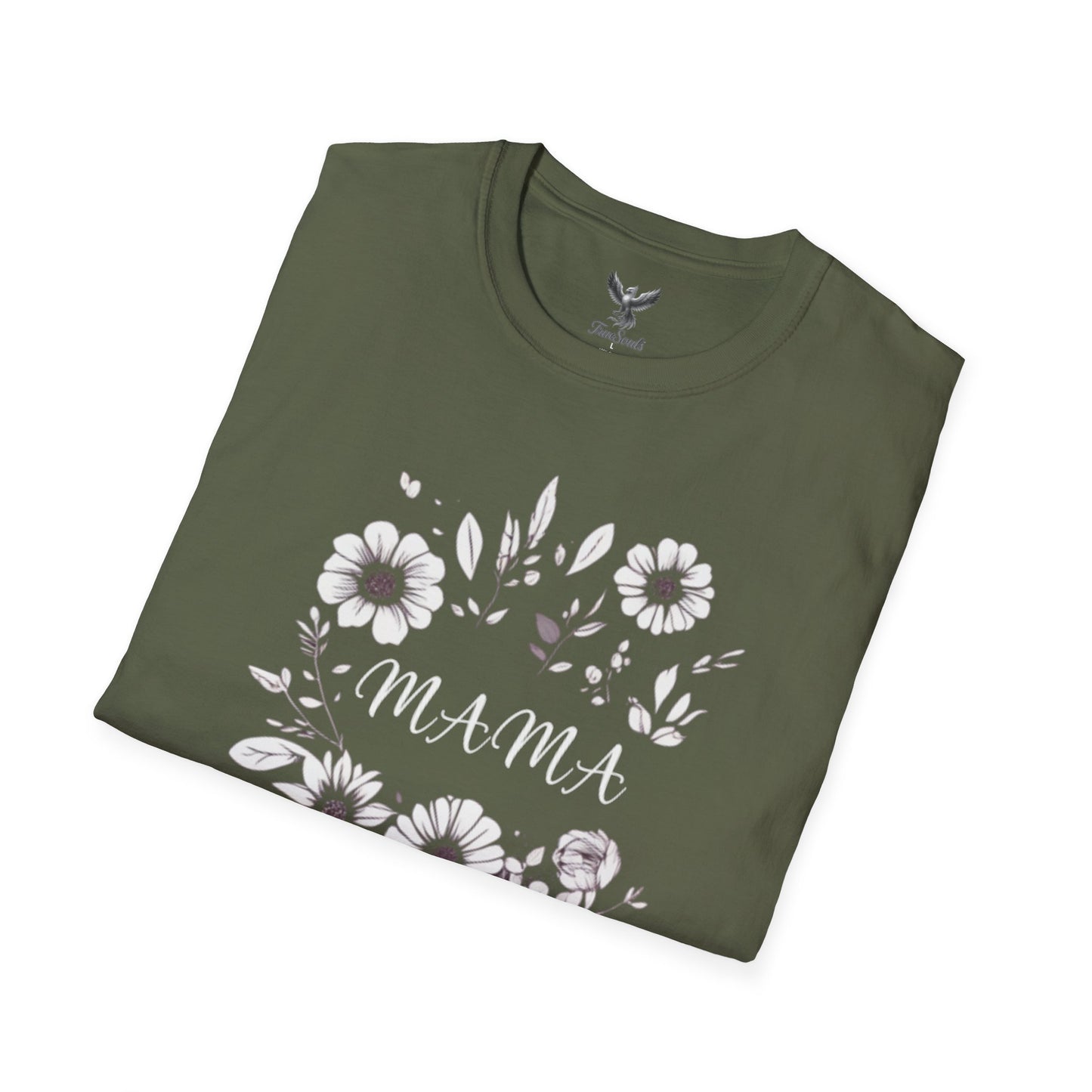 Mama- Flowers - Unisex Softstyle T-Shirt Graphic