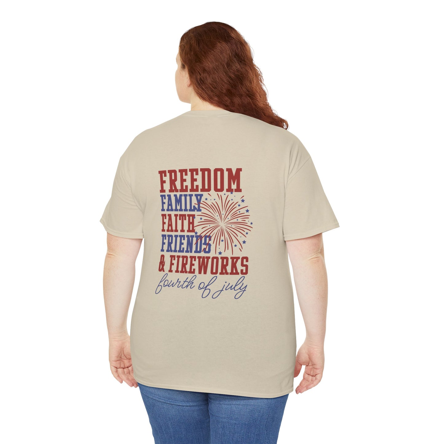 Fourth of July Freedom Tee - Unisex Cotton Shirt for Independence Day - Direct to Garment