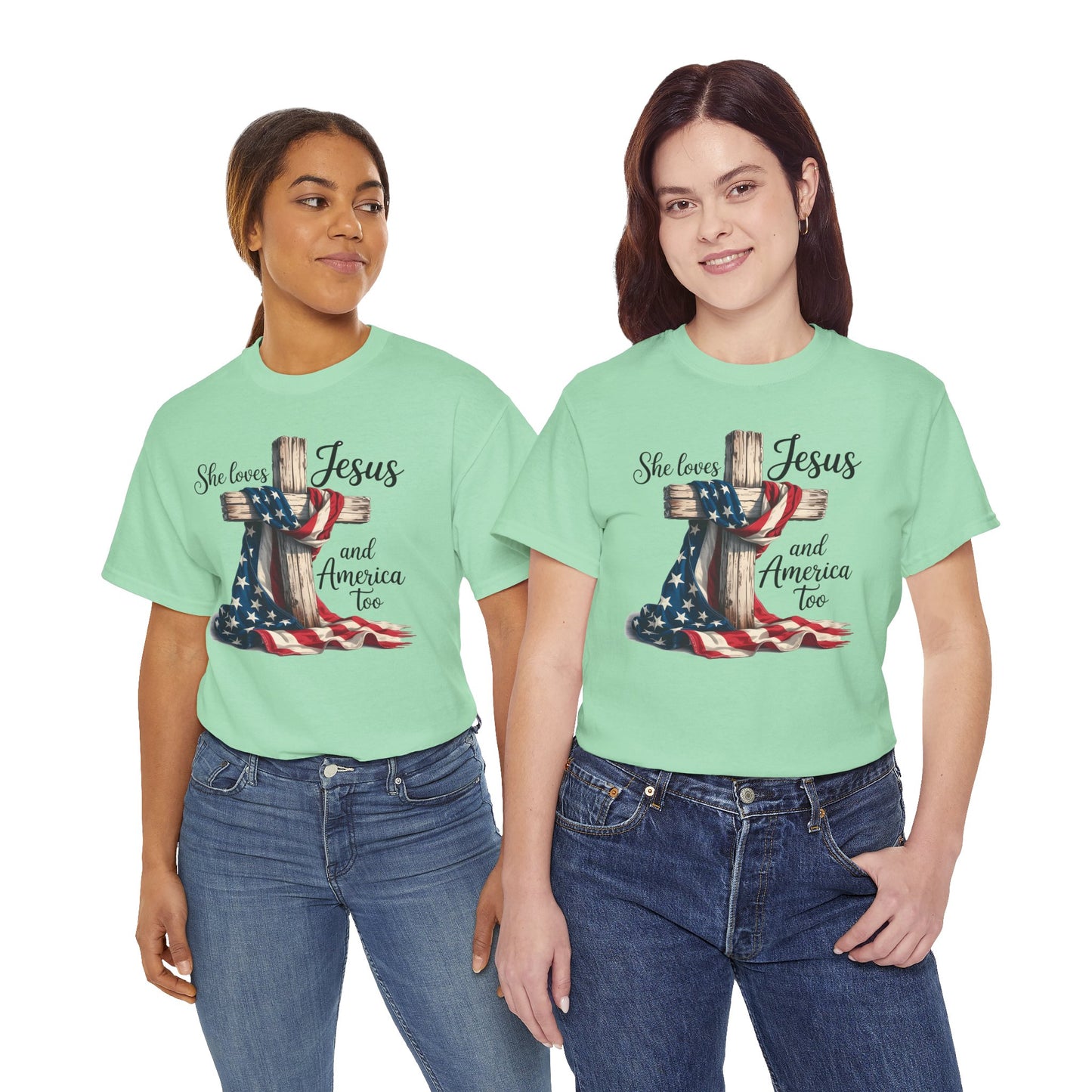 She Loves Jesus and America Too - Direct to Garment