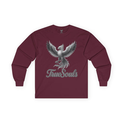 True Souls Black and White Phoenix Logo Long Sleeve Tee