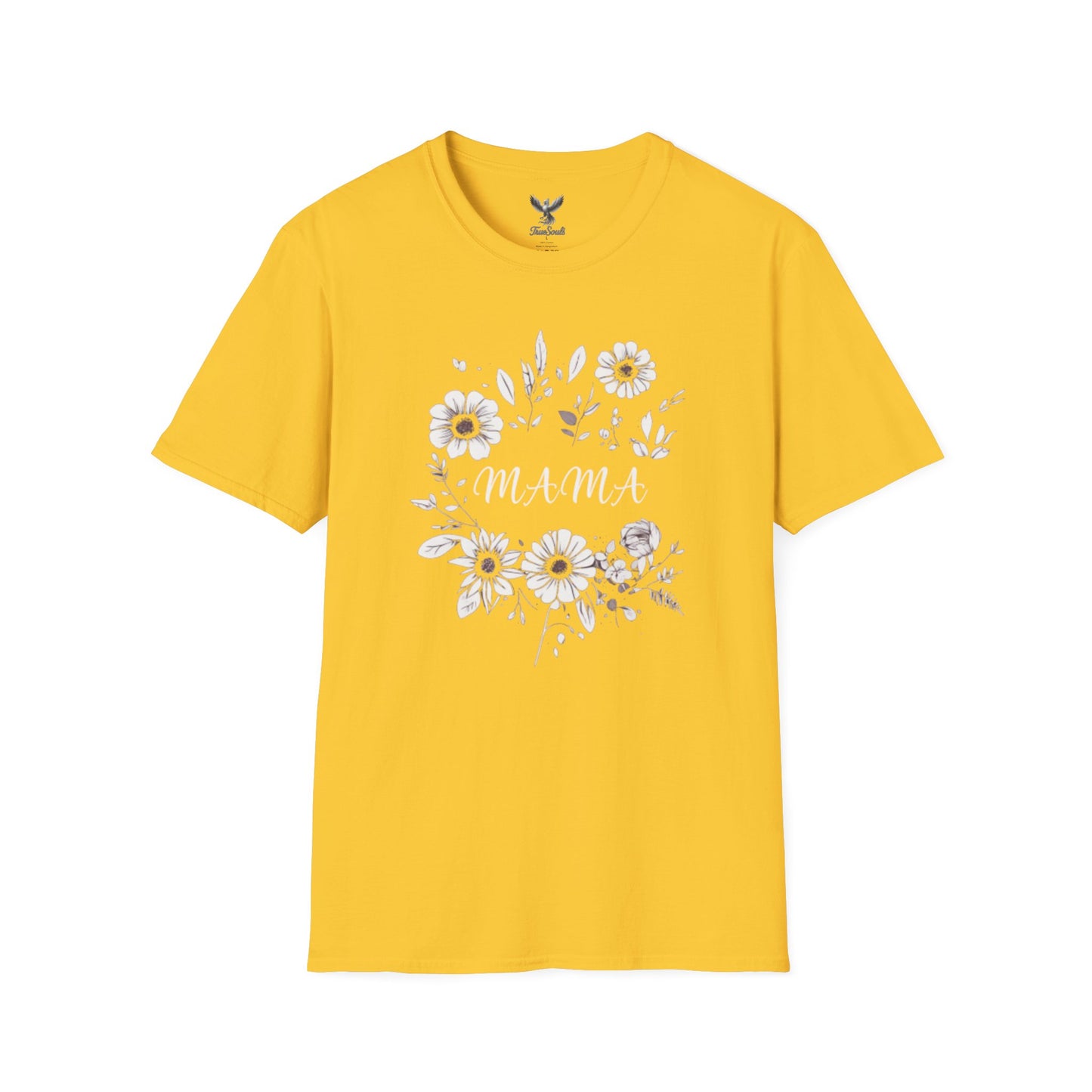 Mama- Flowers - Unisex Softstyle T-Shirt Graphic
