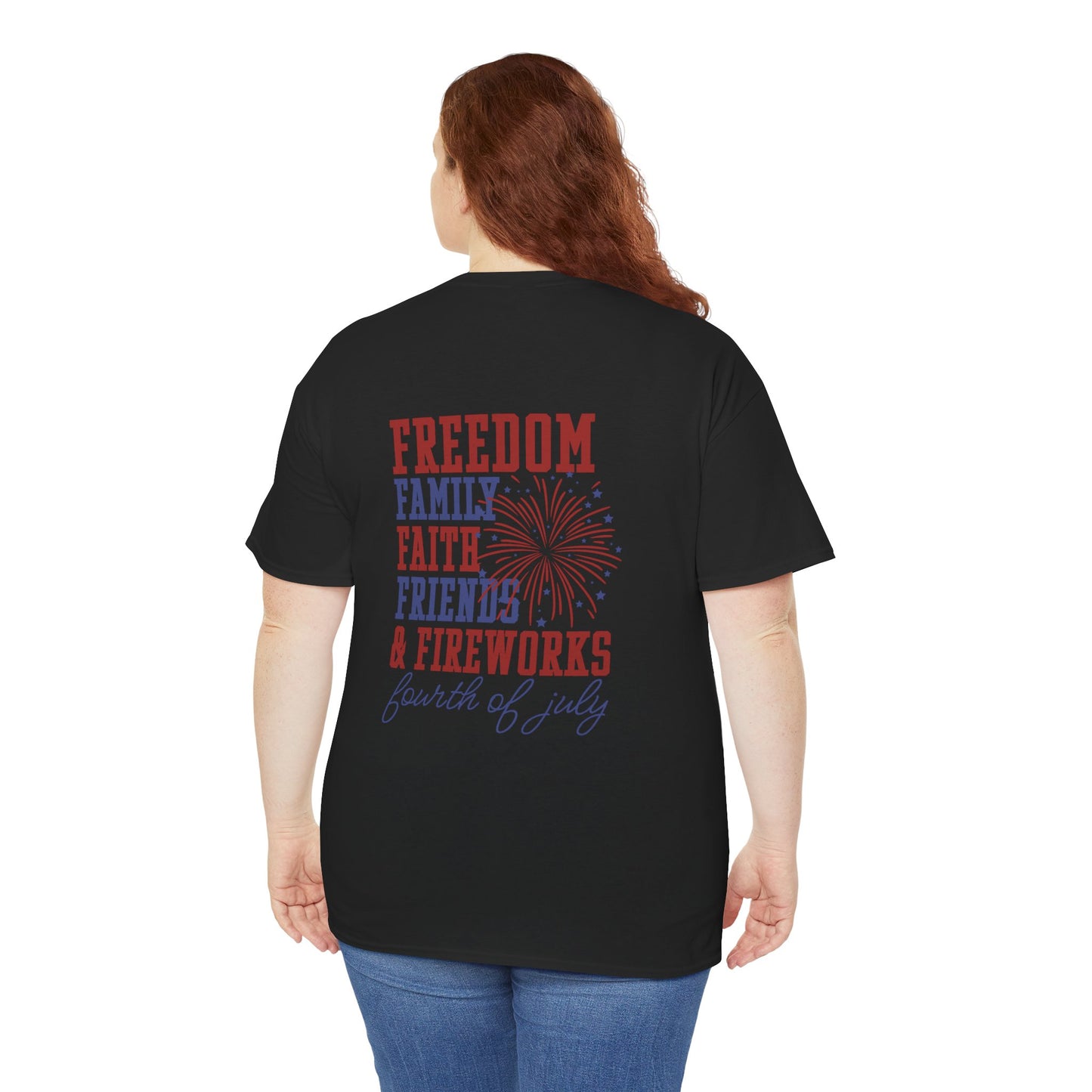 Fourth of July Freedom Tee - Unisex Cotton Shirt for Independence Day - Direct to Garment