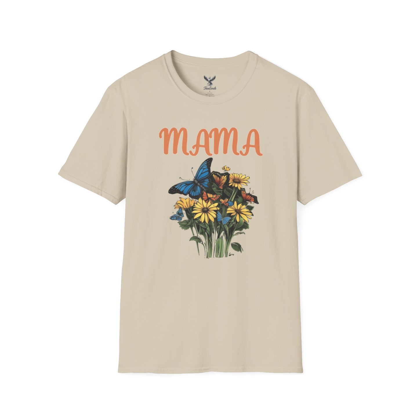 Mama - Flower Bouquet - Unisex Softstyle T-Shirt Graphic