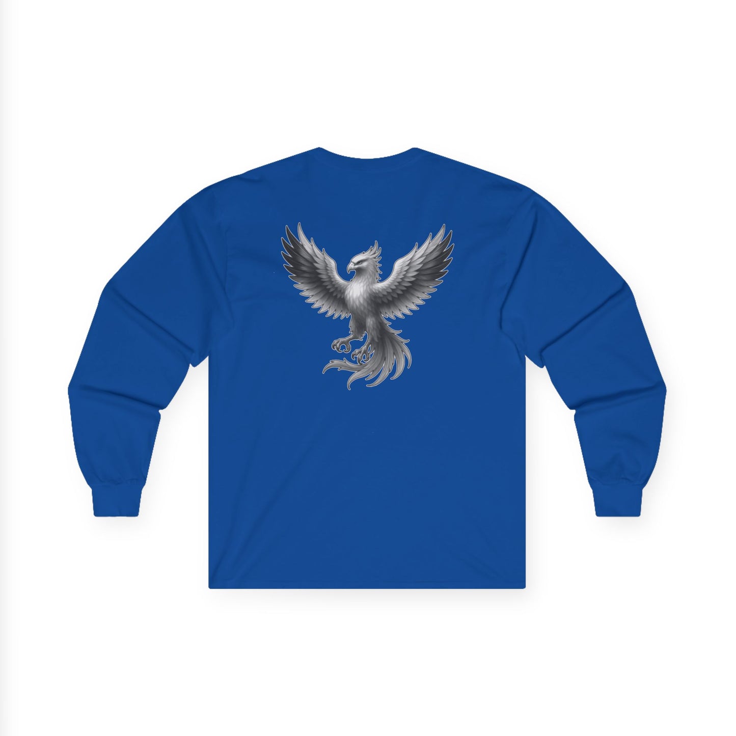 True Souls Black & White Phoenix on Back Long Sleeve Tee