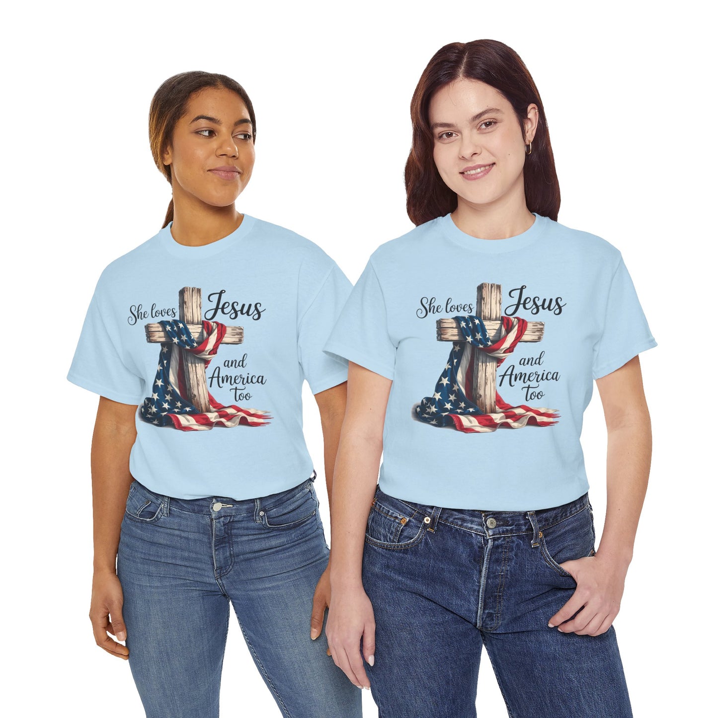 She Loves Jesus and America Too - Direct to Garment
