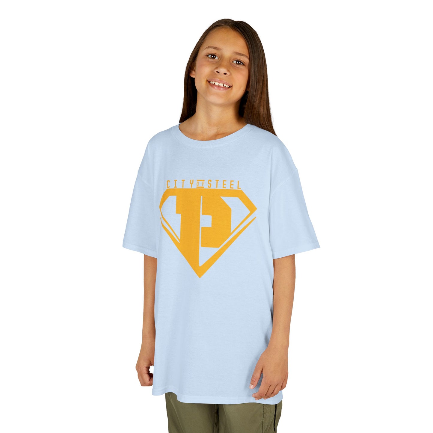 Kids Unisex City of Steel Heavy Cotton Tee