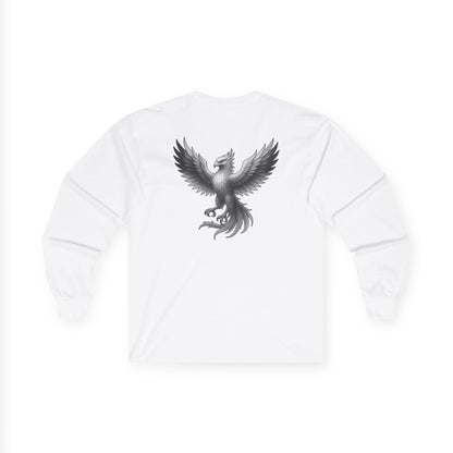 True Souls Black & White Phoenix on Back Long Sleeve Tee
