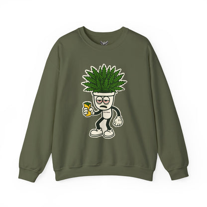 Pot Head - Unisex Crewneck Sweatshirt - Comfortable Stylish Apparel for Everyday Wear
