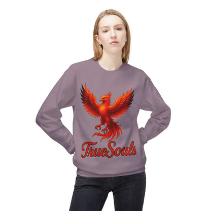 TrueSouls Red Phoenix Crewneck Sweatshirt