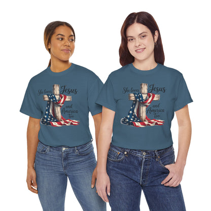 She Loves Jesus and America Too - Direct to Garment