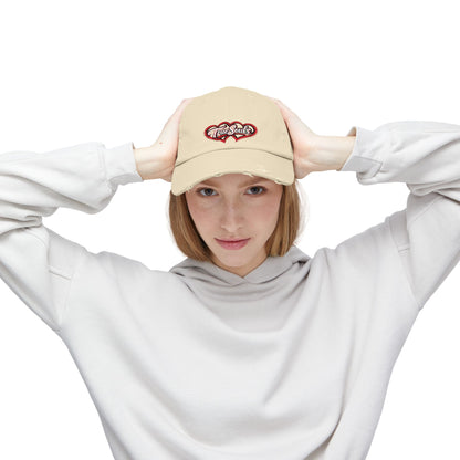 True Souls Double Heart Distressed Hat
